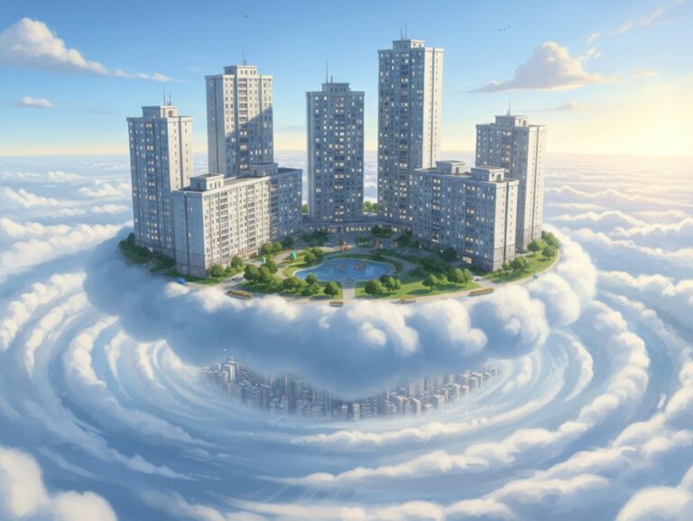구름 위 공공분양 아파트